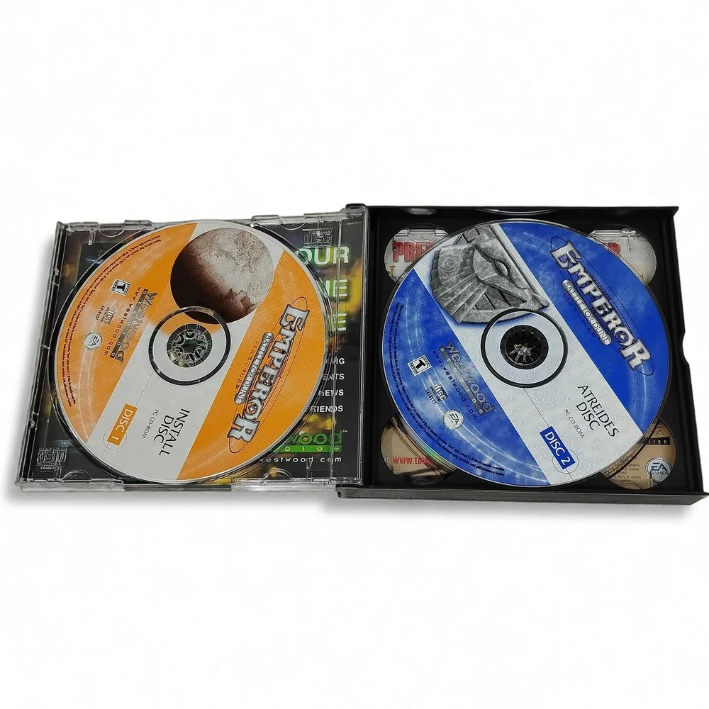 Westwood Studios Emperor Battle for Dune PC CD-ROM Game 4-Disc Set Windows RTS